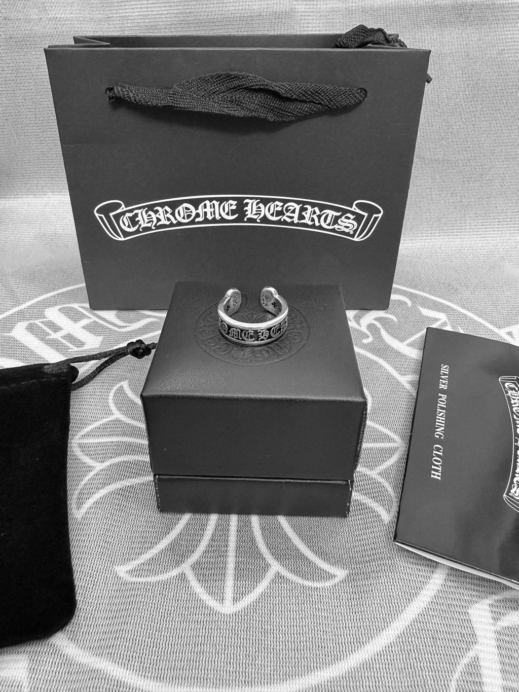 Chrome Hearts Silver-Tone Ornate Ring - album image 5