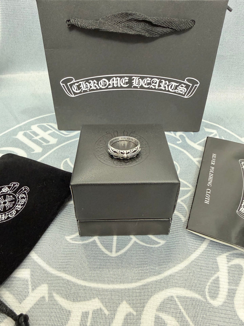 Chrome Hearts Silver-Tone Ornate Ring - album image 3