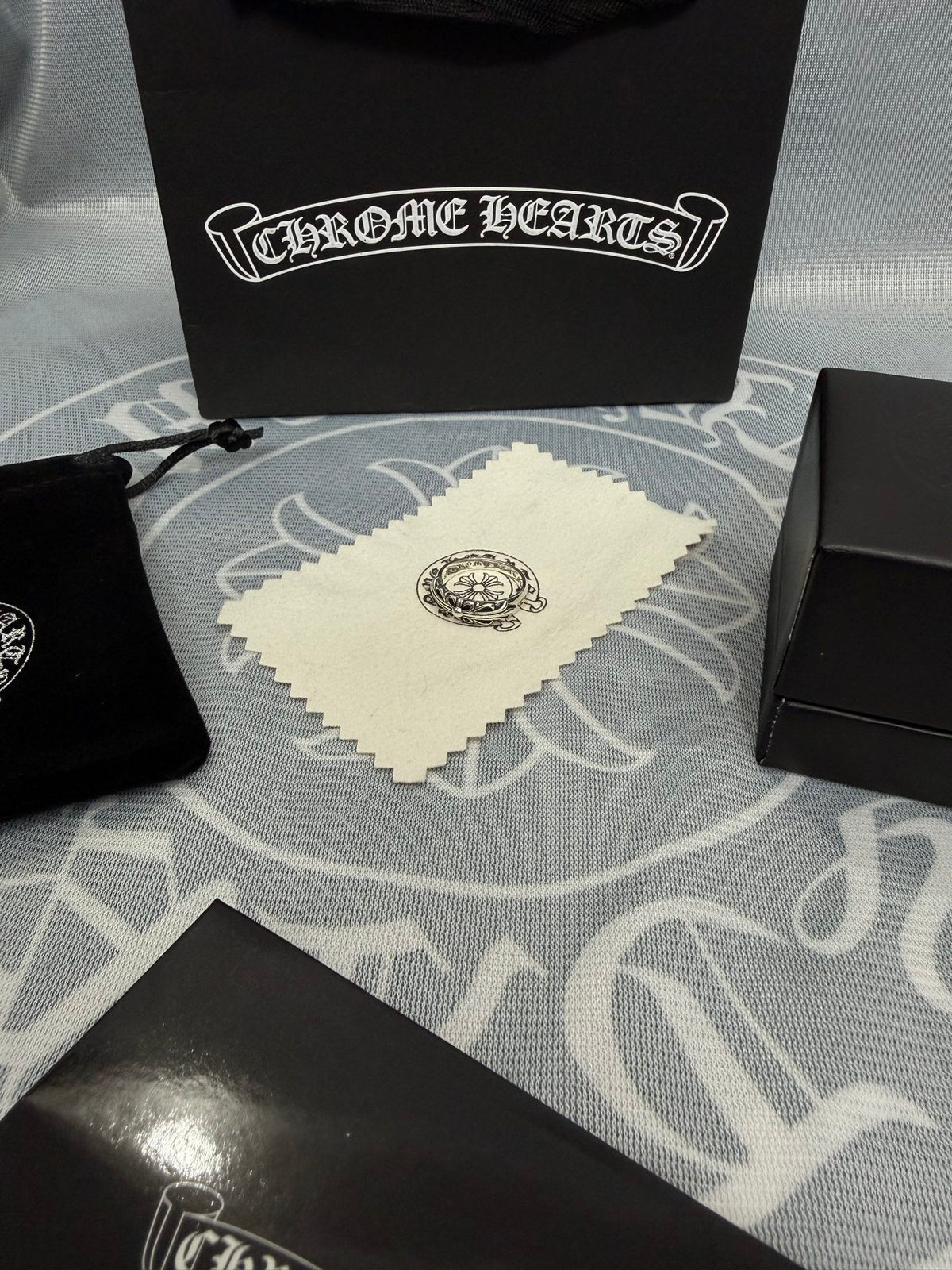 Chrome Hearts Silver-Tone Ornate Ring - album image 5