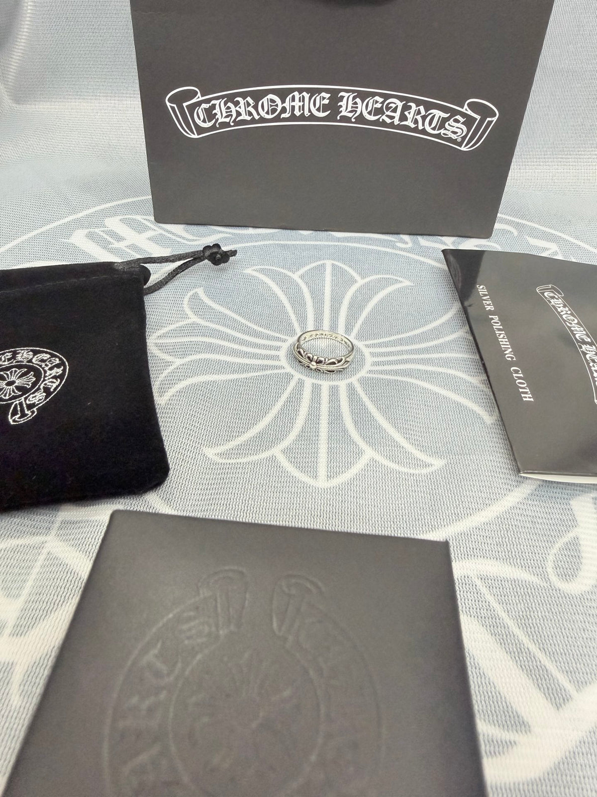 Chrome Hearts Silver-Tone Ornate Ring - album image 2