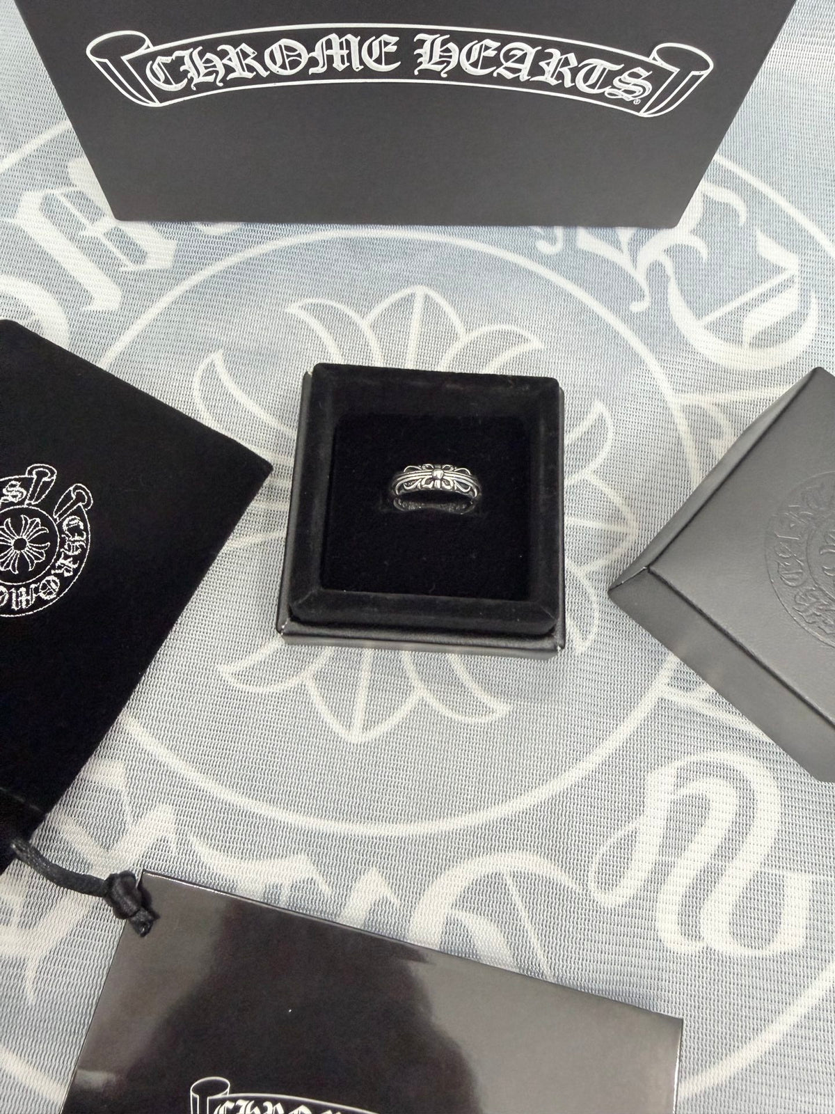 Chrome Hearts Silver-Tone Ornate Ring - album image 1