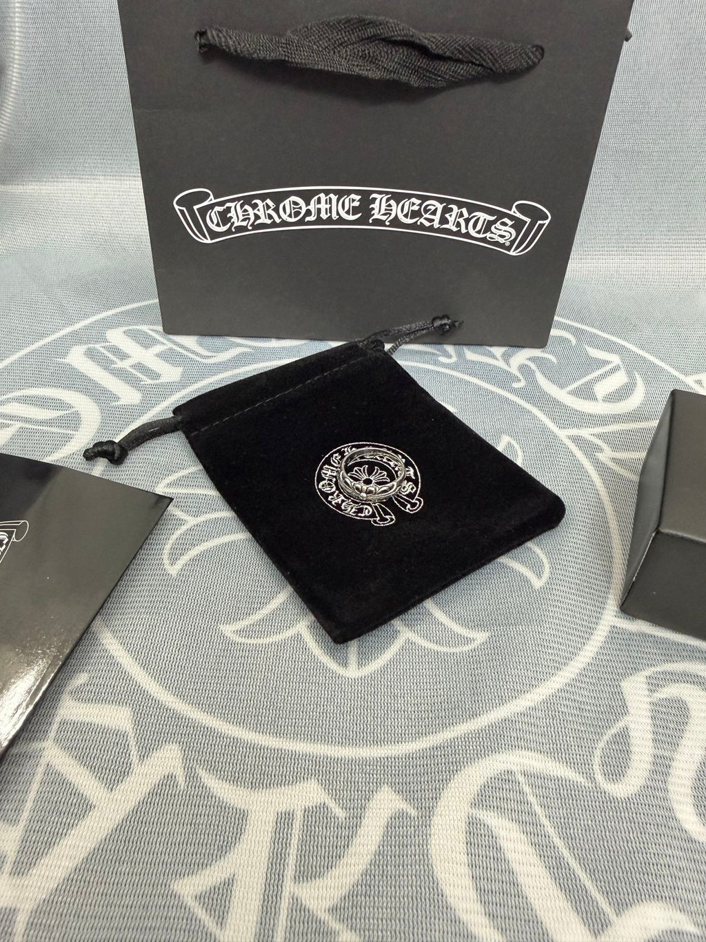 Chrome Hearts Silver-Tone Ornate Ring - album image 4