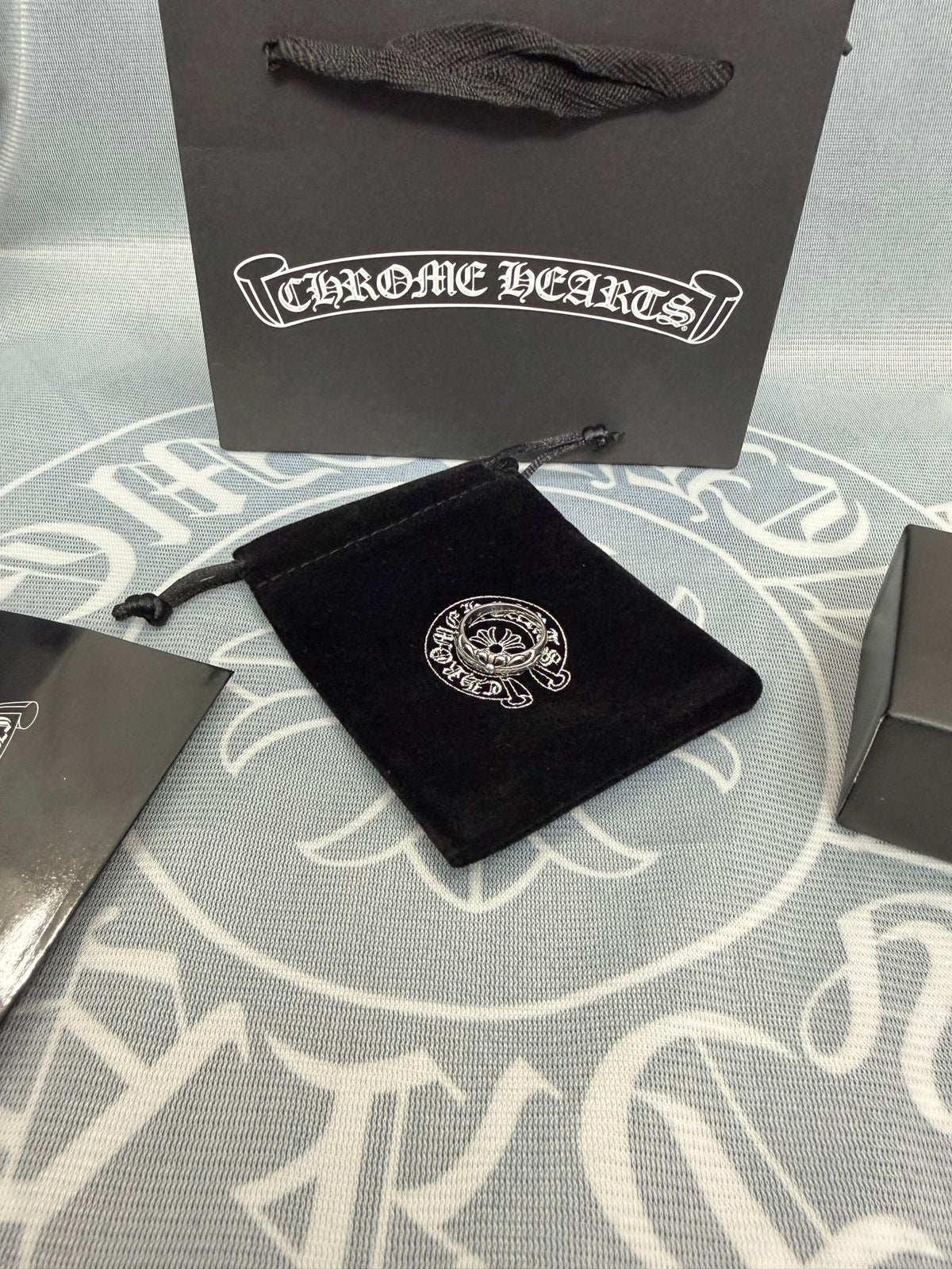 Chrome Hearts Silver-Tone Ornate Ring - album image 4