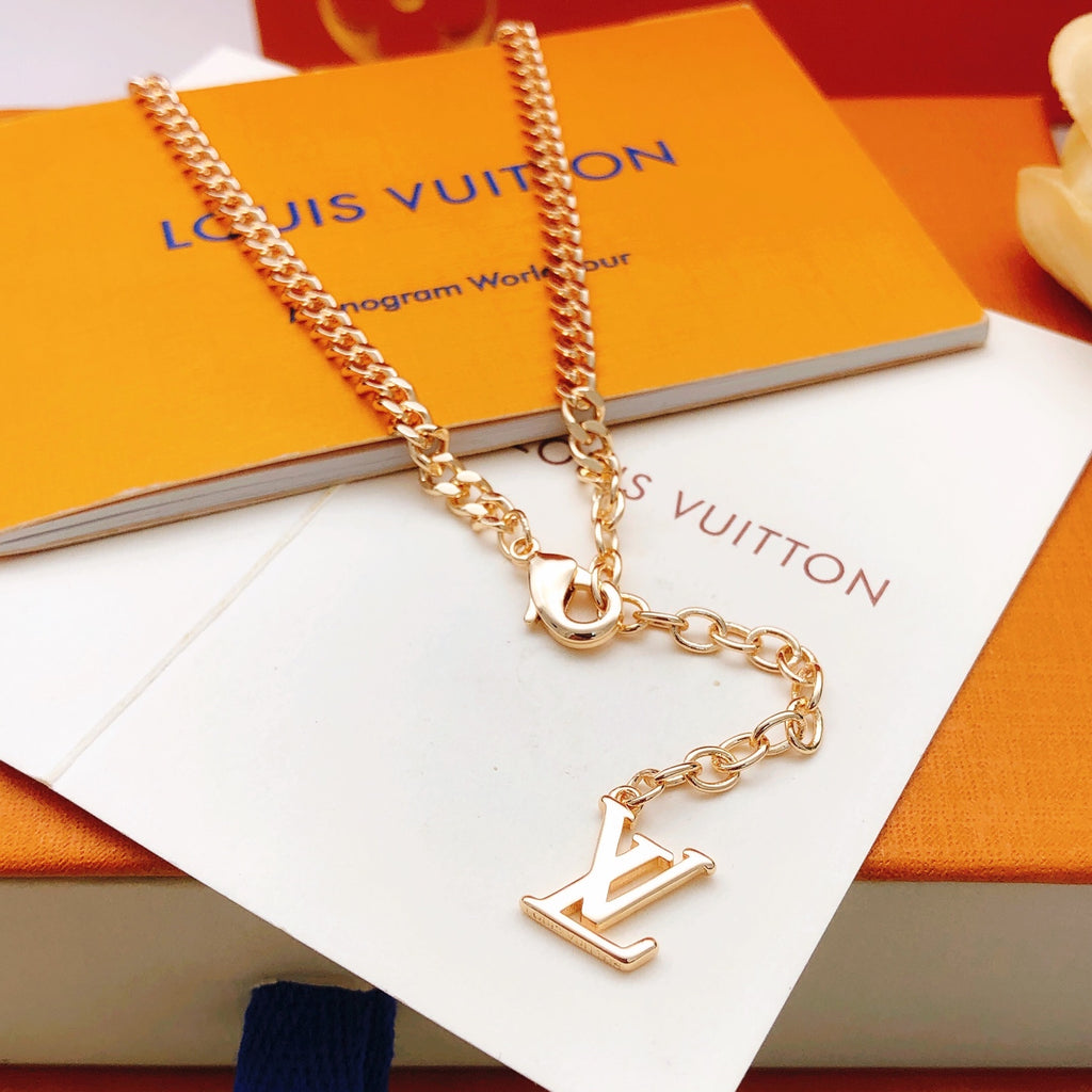 Louis Vuitton Rose Gold-Tone Gold-Tone Black Necklace - album image 3