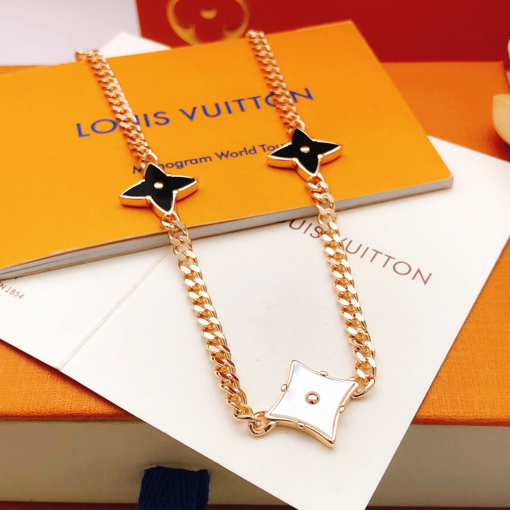 Louis Vuitton Rose Gold-Tone Gold-Tone Black Necklace - album image 1