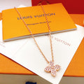 Louis Vuitton Rose Gold-Tone Gold-Tone Monogram Diamond-Shape Necklace - album image 1