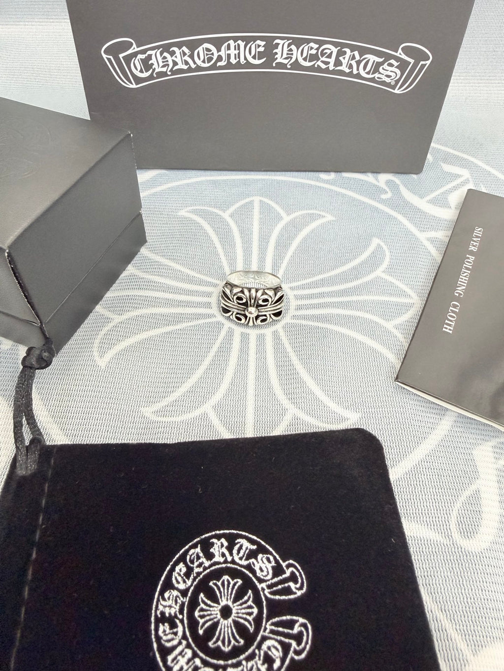 Chrome Hearts Silver-Tone Ornate Ring - album image 1