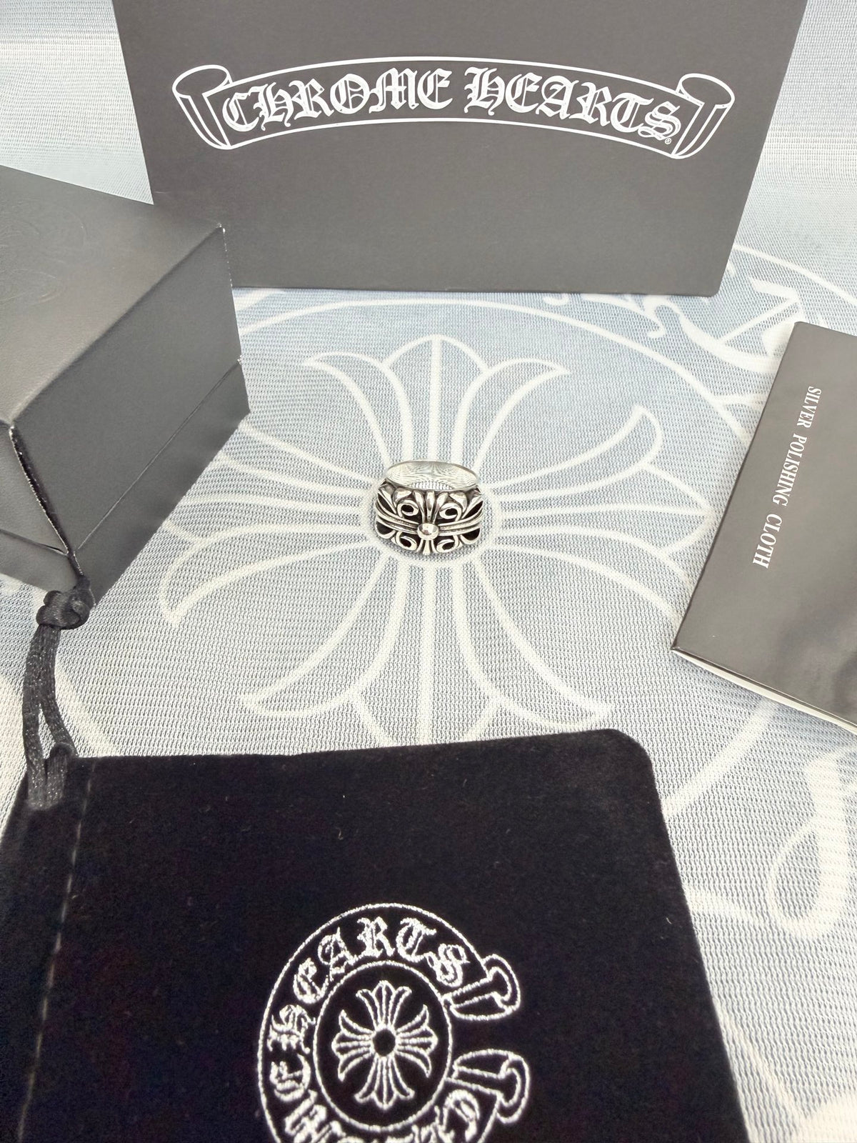 Chrome Hearts Silver-Tone Ornate Ring - album image 1