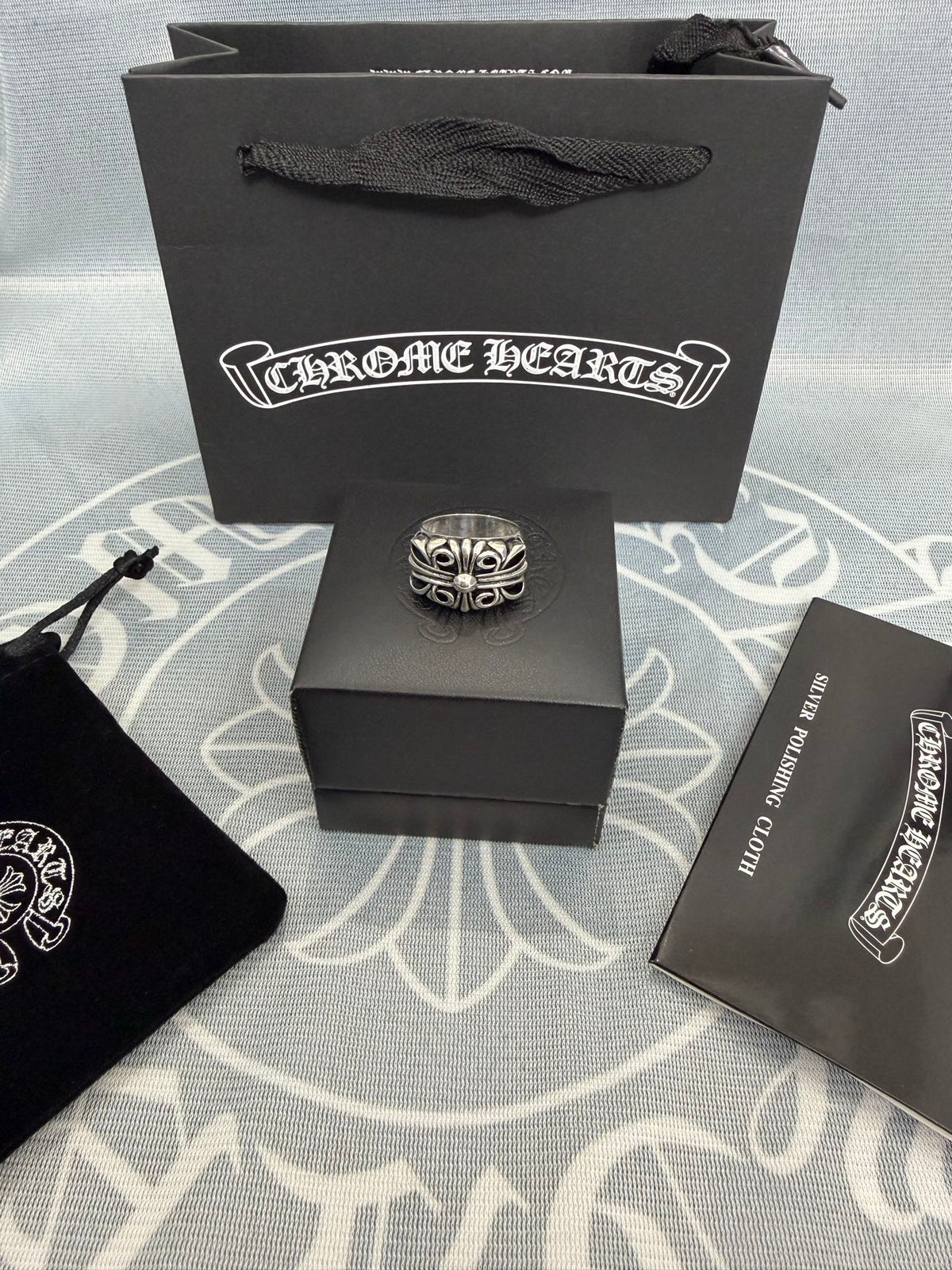 Chrome Hearts Silver-Tone Ornate Ring - album image 4