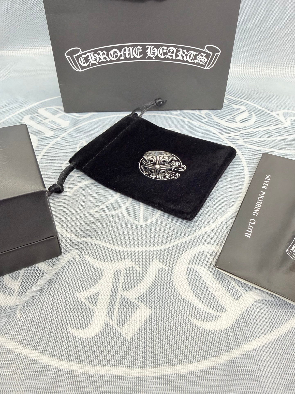 Chrome Hearts Silver-Tone Ornate Ring - album image 2