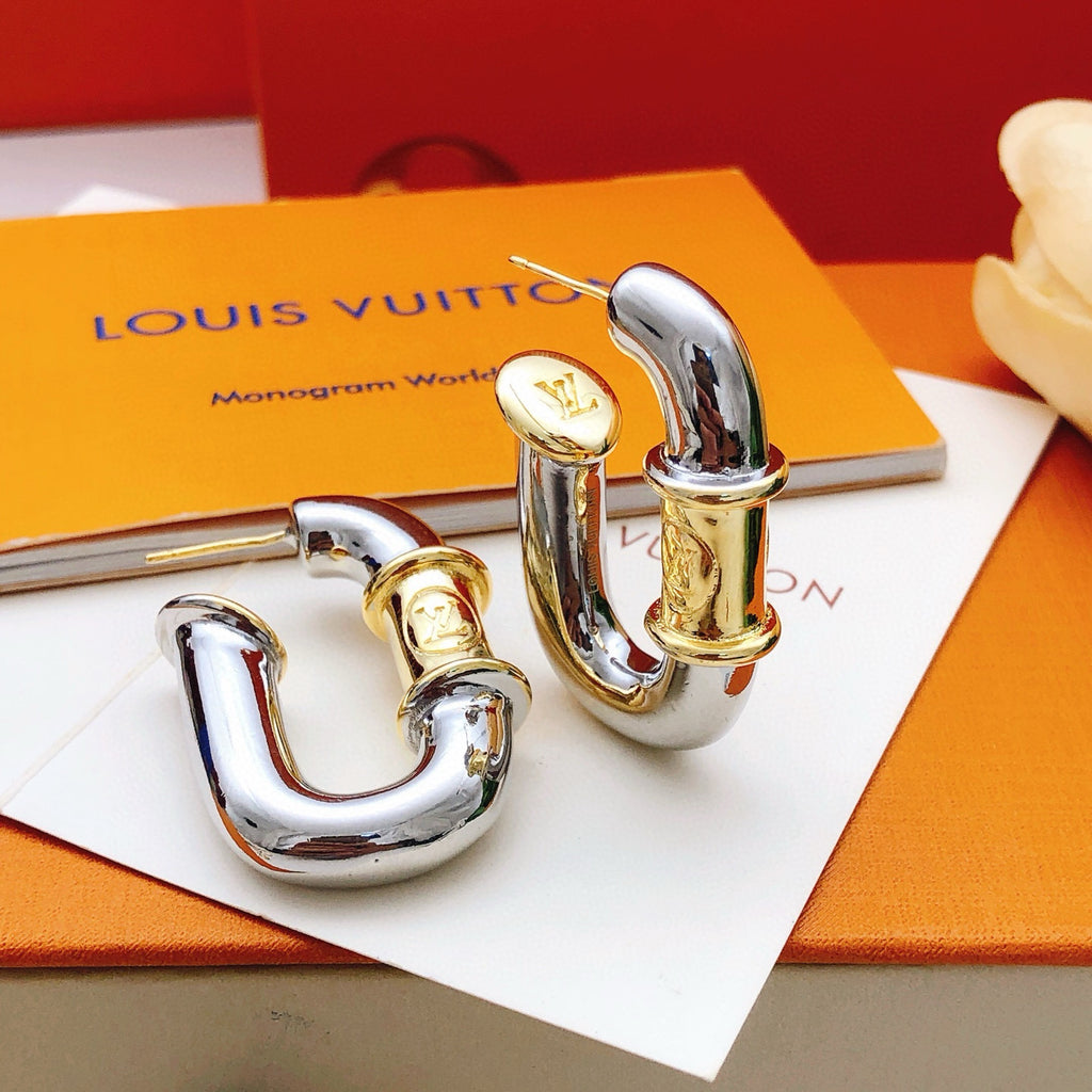 Louis Vuitton Silver-Tone Polished Earrings - album image 4