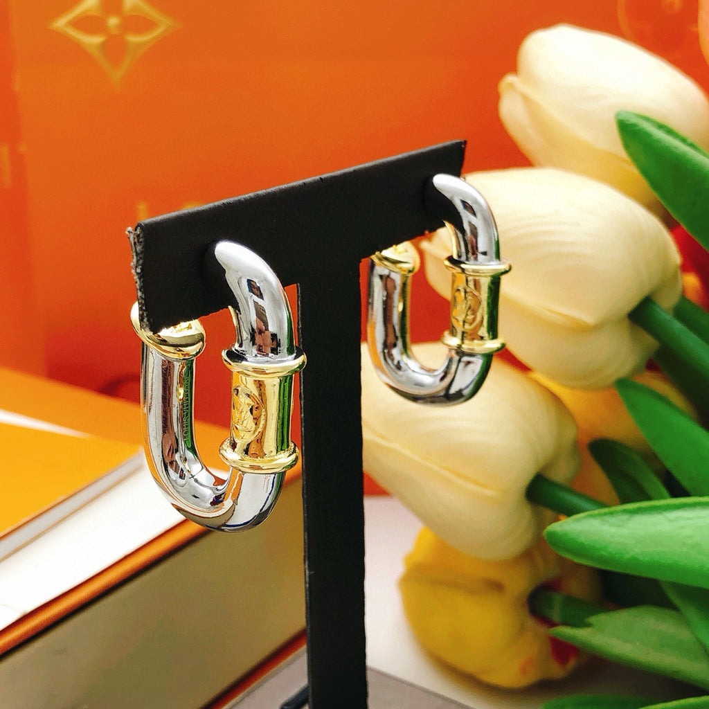 Louis Vuitton Silver-Tone Polished Earrings - album image 6