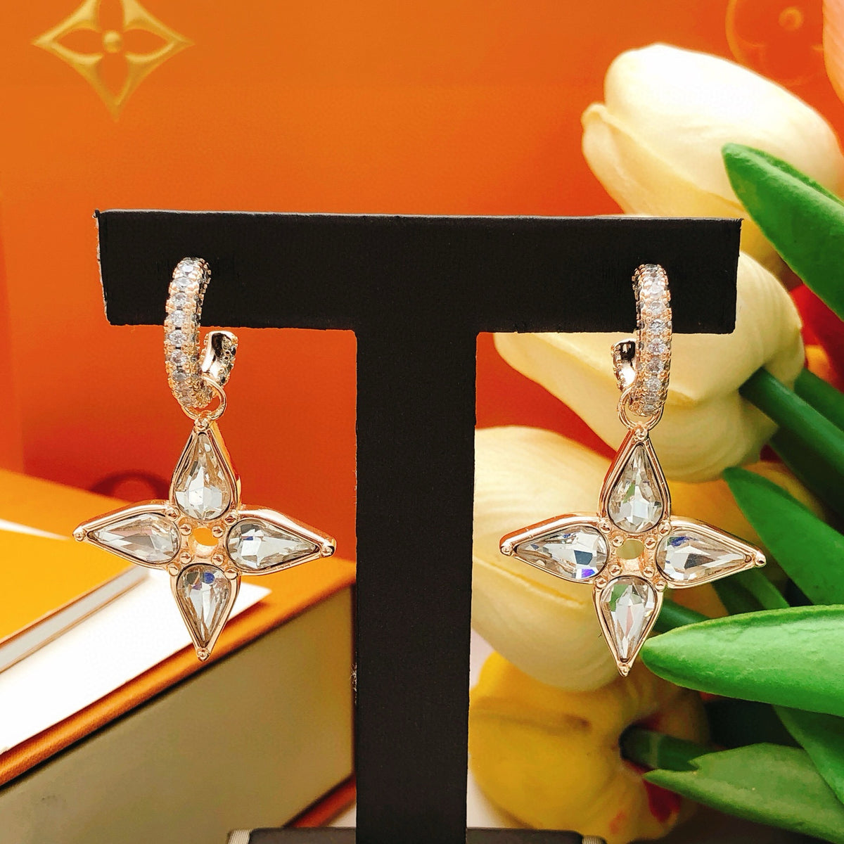 Louis Vuitton Rose Gold-Tone Earrings - album image 4