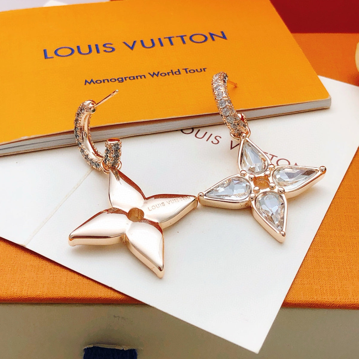 Louis Vuitton Rose Gold-Tone Earrings - album image 3