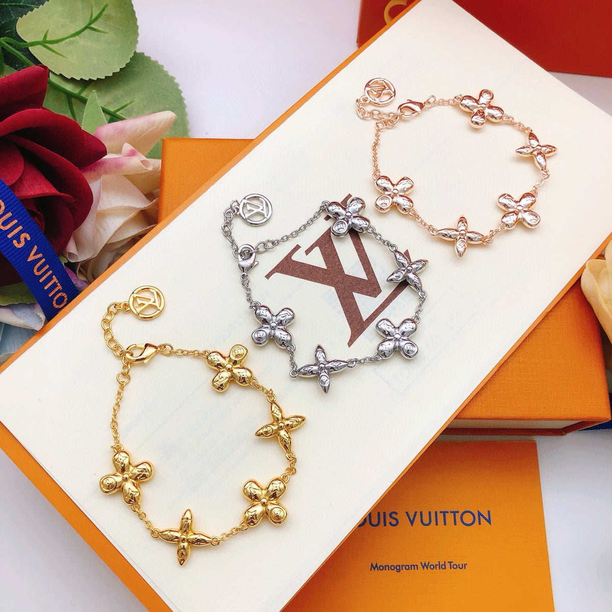 Louis Vuitton Monogram Diamond-Shape Polished Bracelet - album image 5
