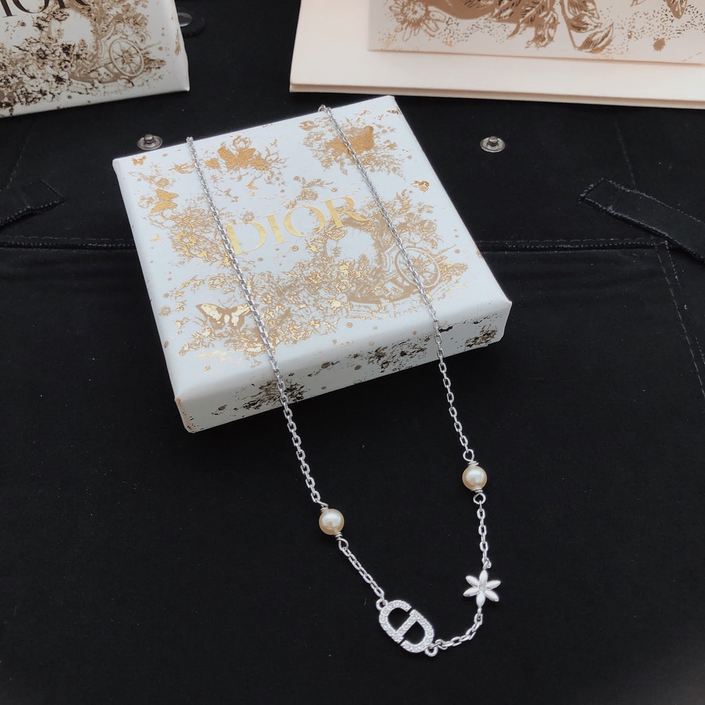 Dior Silver-Tone CD Star Necklace - product image 1