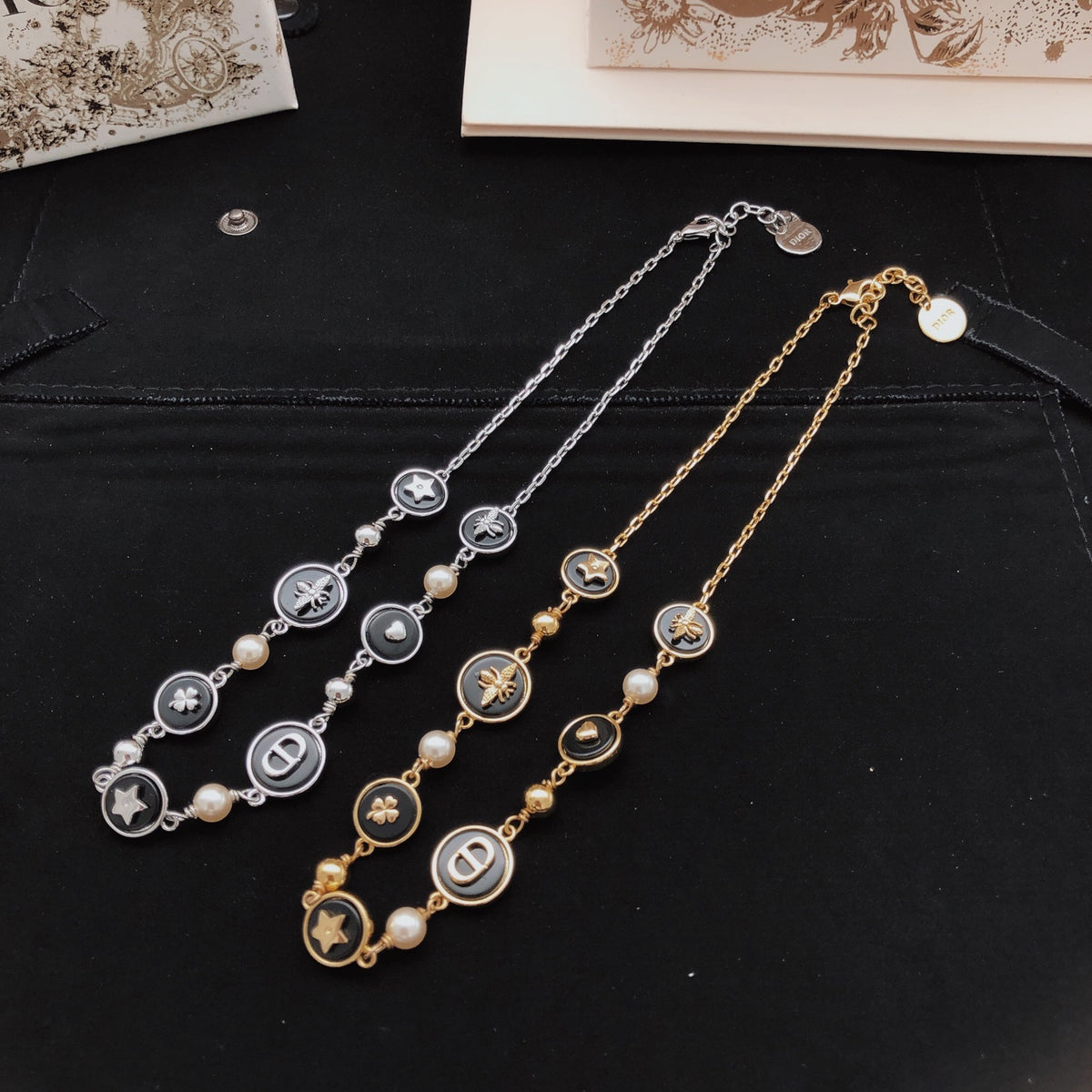 Dior Dark Medallion Station Necklace - product image 5