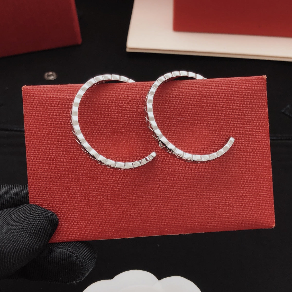 Chanel Diamond-Shape Earrings - album image 3