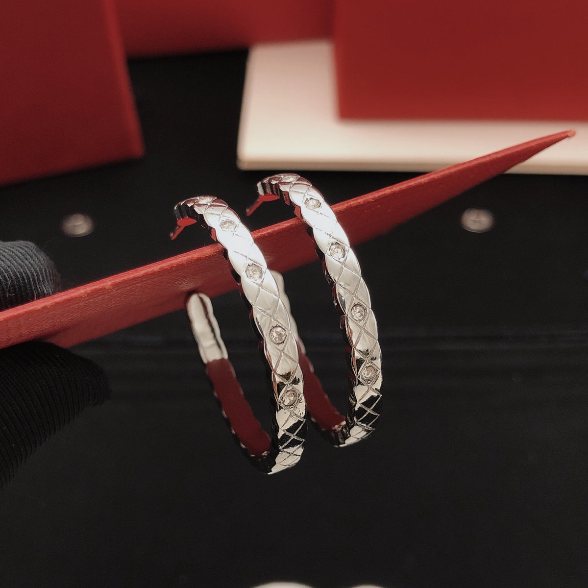 Chanel Diamond-Shape Earrings - album image 4