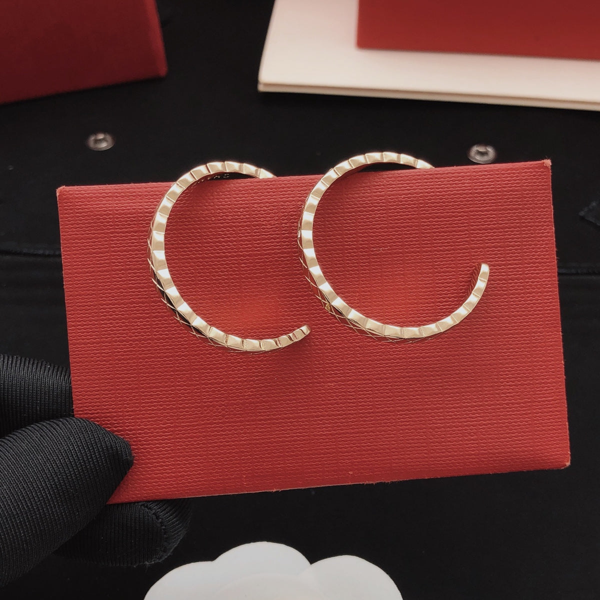 Chanel Diamond-Shape Earrings - album image 5