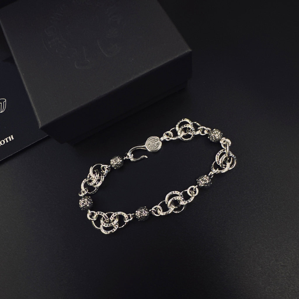 Chrome Hearts Silver-Tone Ornate Link Bracelet - album image 4
