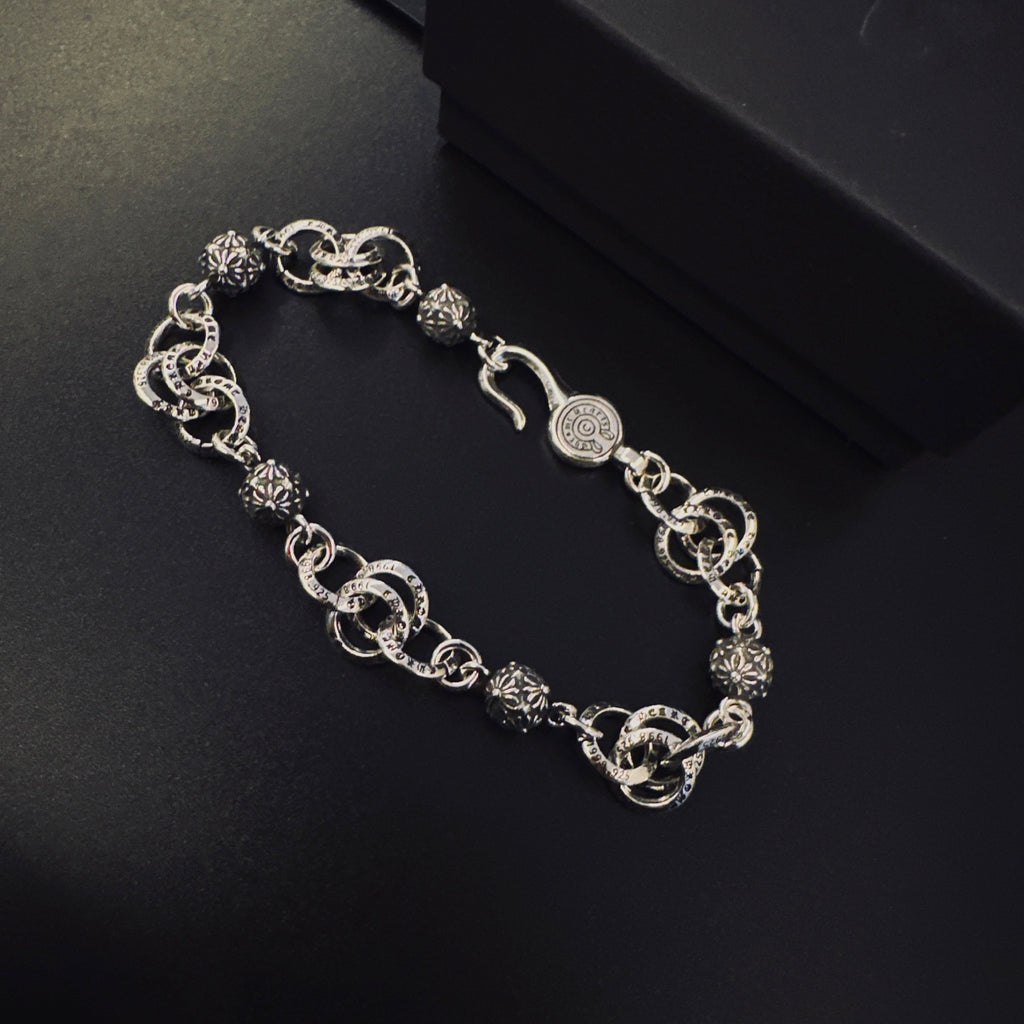 Chrome Hearts Silver-Tone Ornate Link Bracelet - album image 6