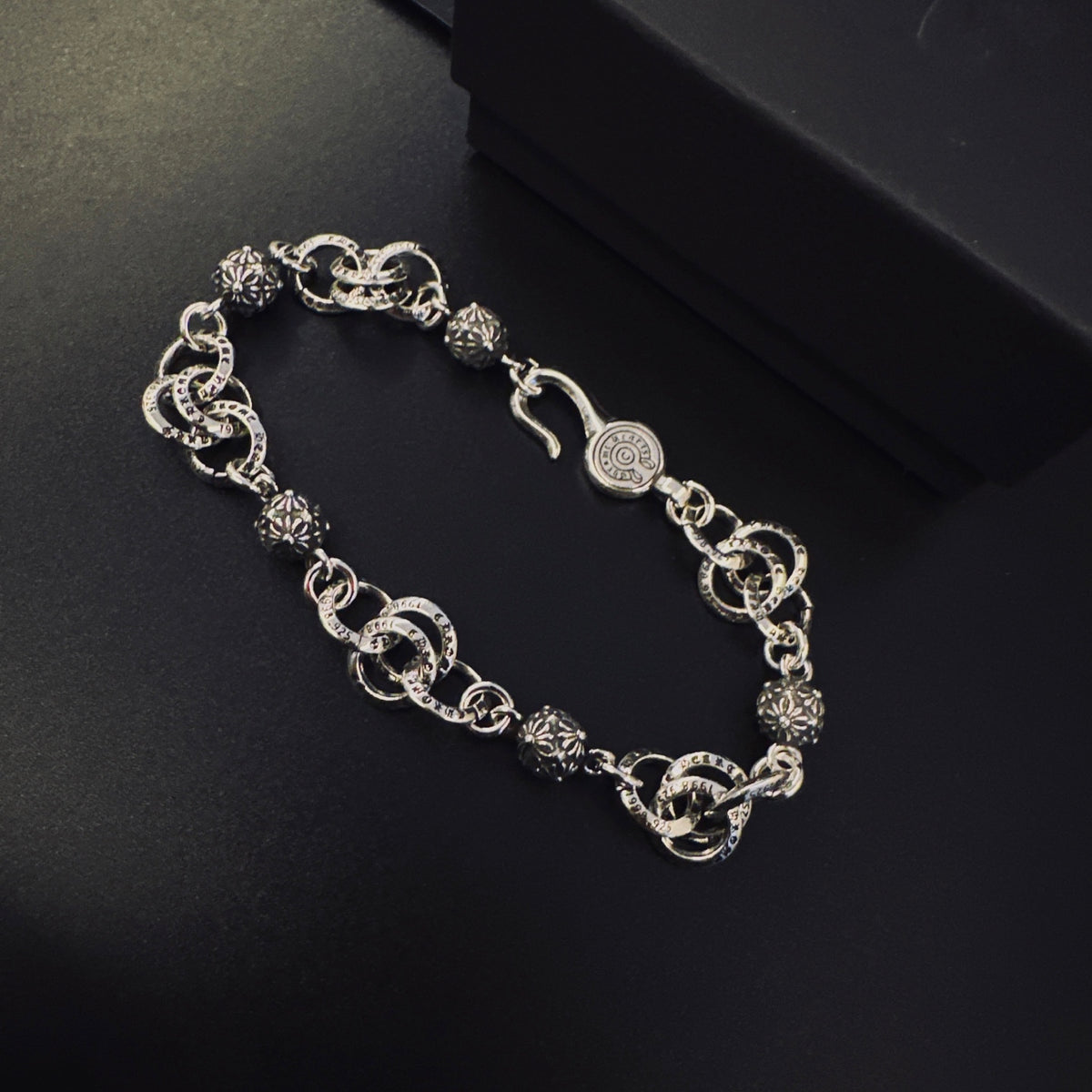 Chrome Hearts Silver-Tone Ornate Link Bracelet - album image 6