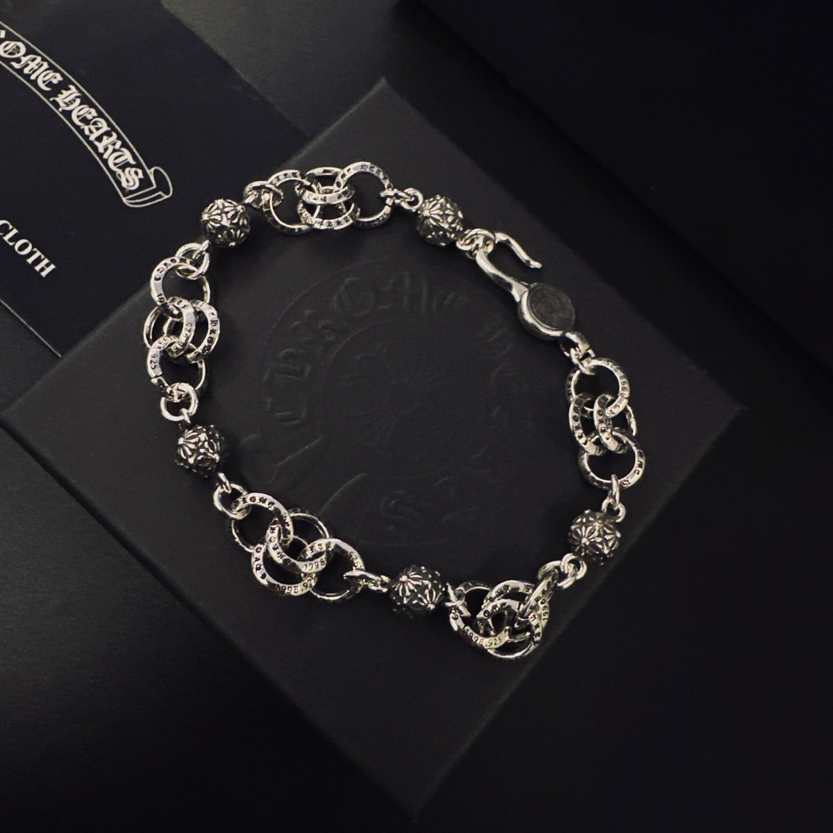 Chrome Hearts Silver-Tone Ornate Link Bracelet - album image 7
