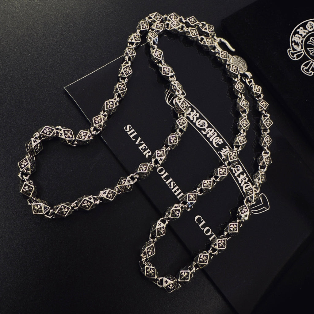 Chrome Hearts Silver-Tone Ornate Chain Necklace - album image 6