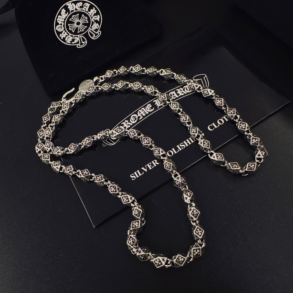Chrome Hearts Silver-Tone Ornate Chain Necklace - album image 7