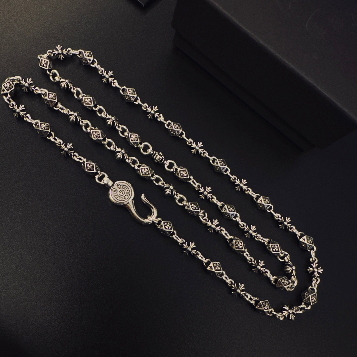 Chrome Hearts Silver-Tone Ornate Chain Necklace - album image 7