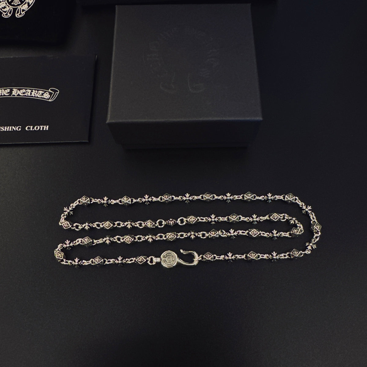 Chrome Hearts Silver-Tone Ornamental Link Necklace - album image 1