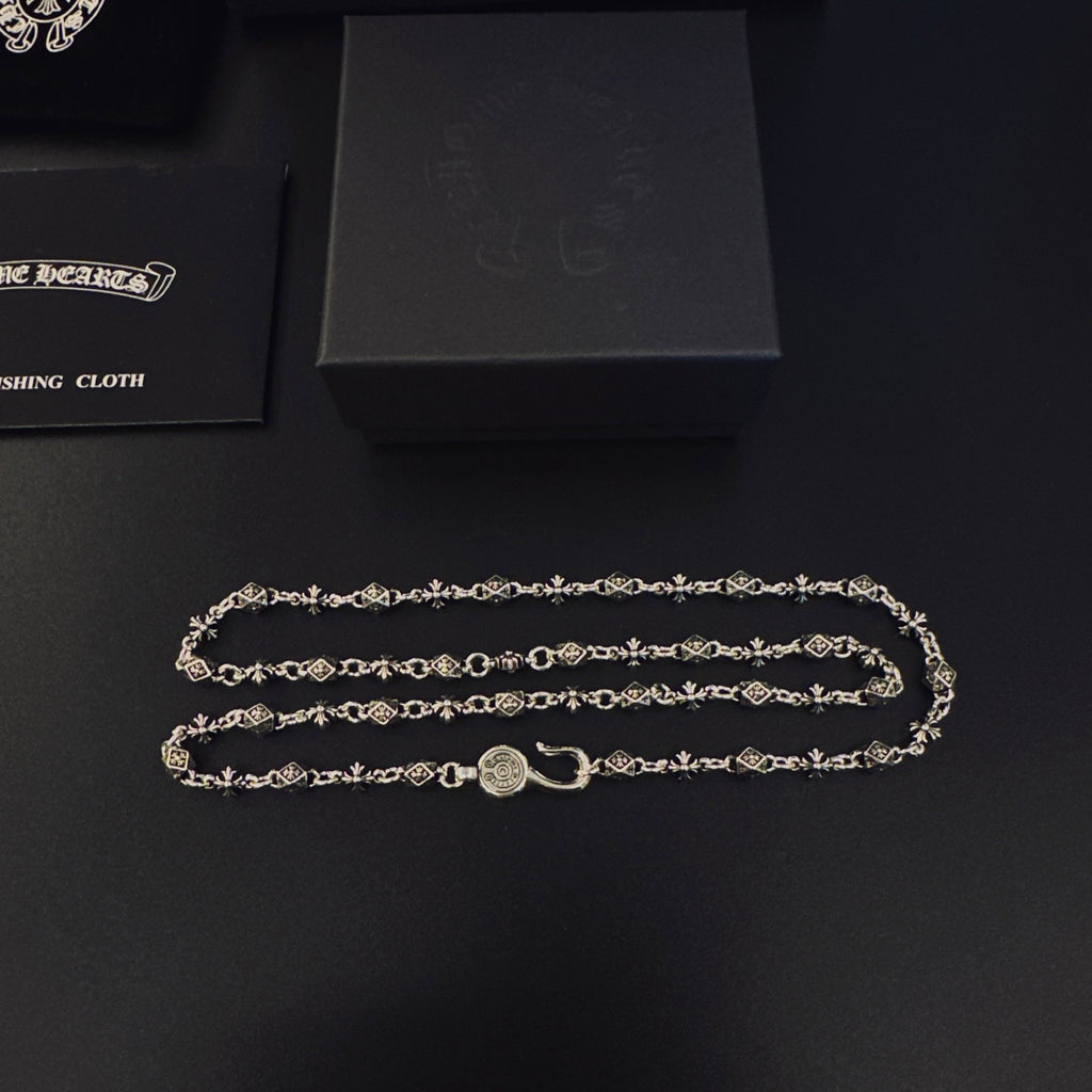 Chrome Hearts Silver-Tone Ornate Chain Necklace - album image 1