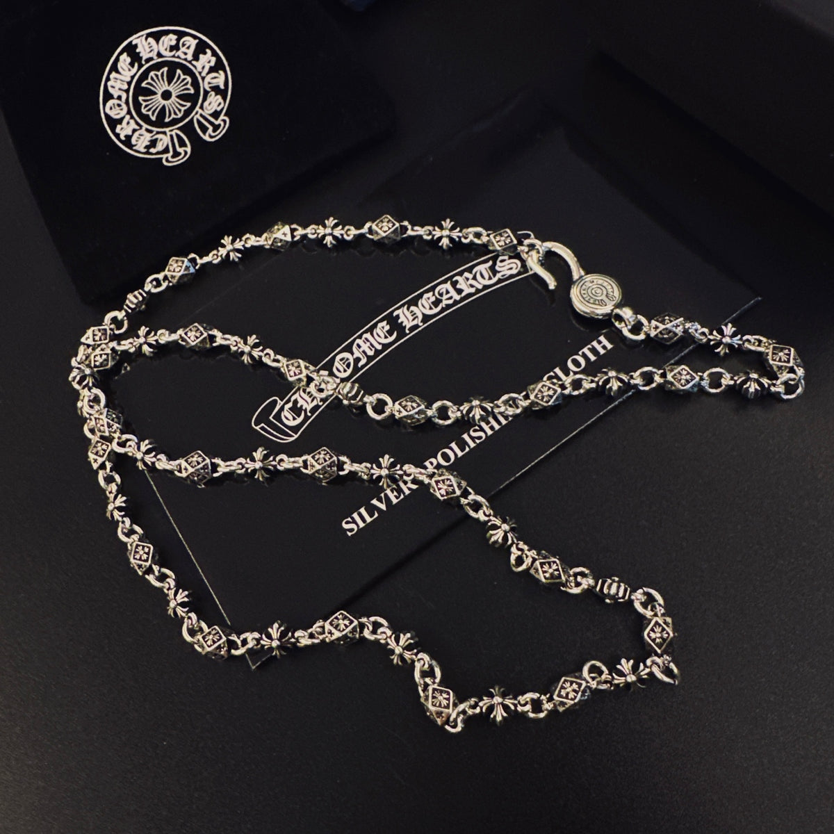 Chrome Hearts Silver-Tone Ornamental Link Necklace - album image 6