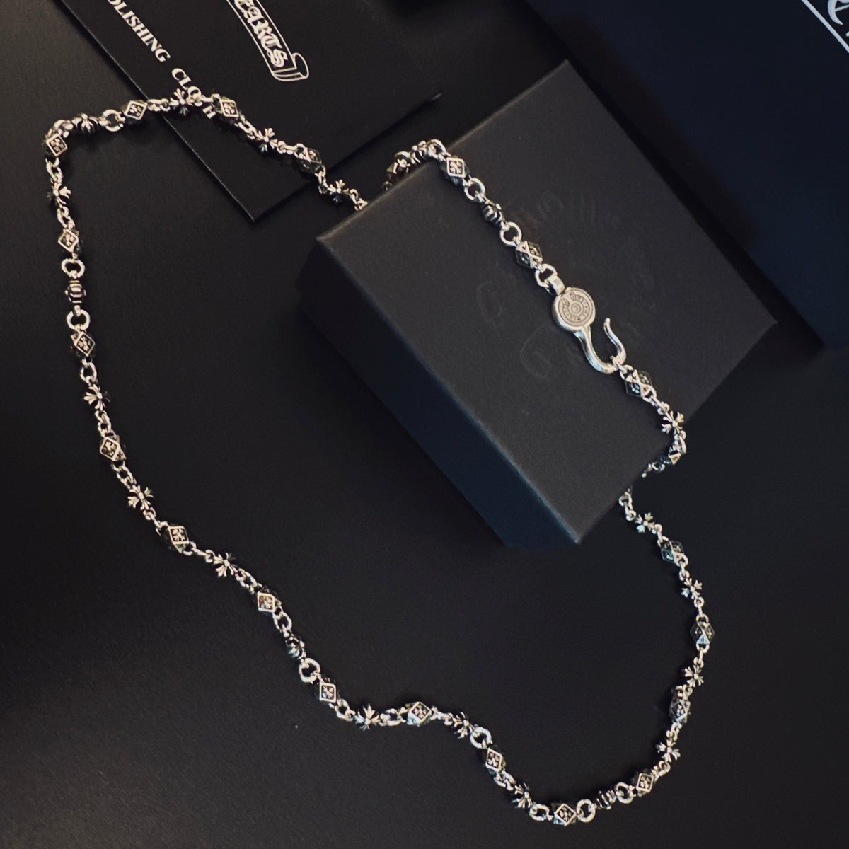 Chrome Hearts Silver-Tone Ornamental Link Necklace - album image 4