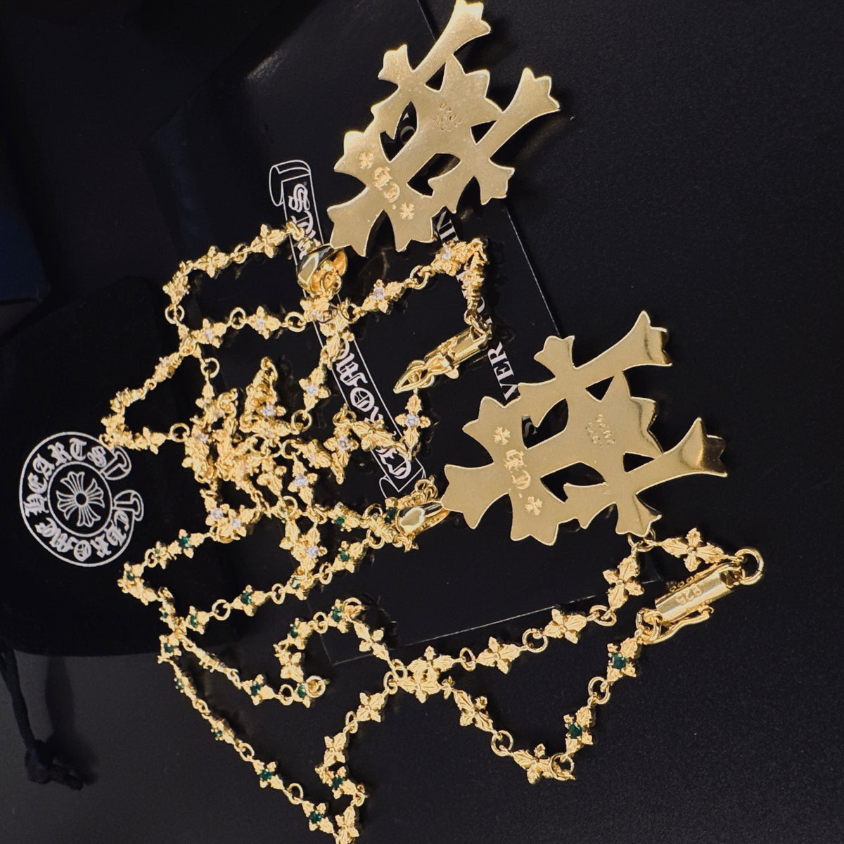 Chrome Hearts Gold-Tone Multi-Cross Pendant Necklace - album image 7