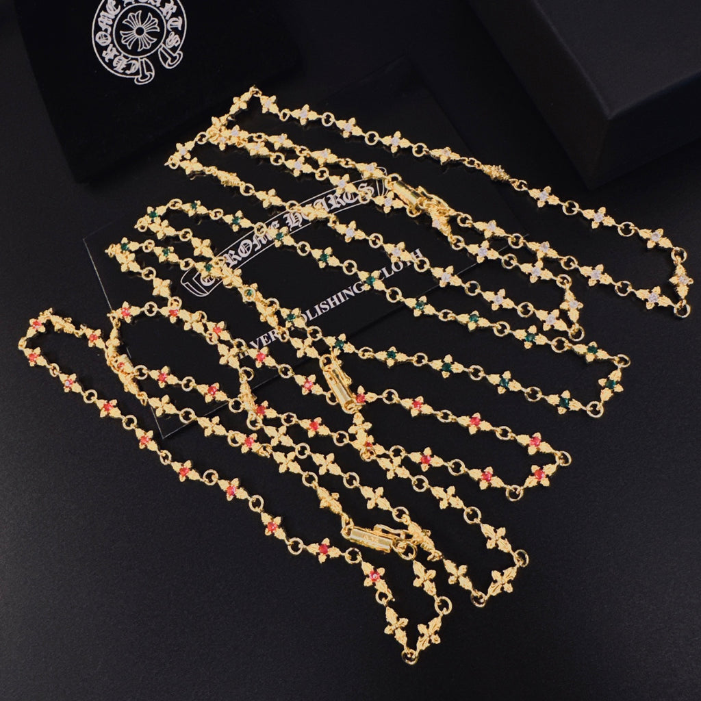 Chrome Hearts Fine Gold-Tone Station Necklace - album image 4