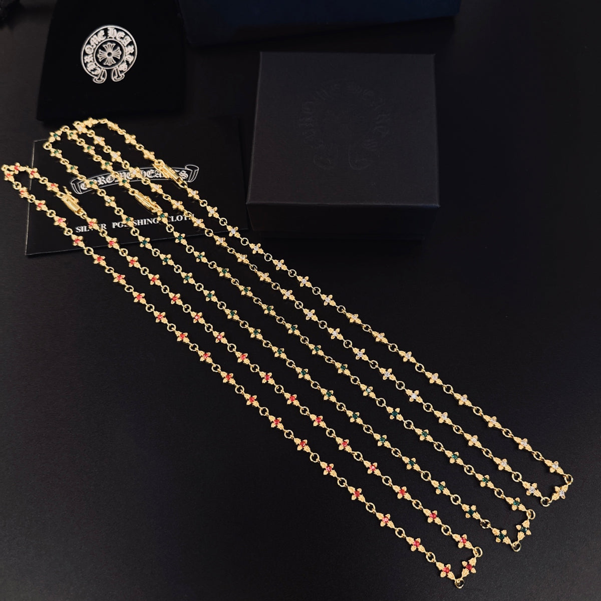 Chrome Hearts Fine Gold-Tone Station Necklace - album image 1