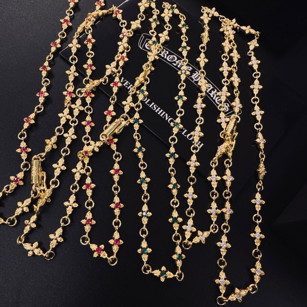 Chrome Hearts Fine Gold-Tone Station Necklace - album image 2