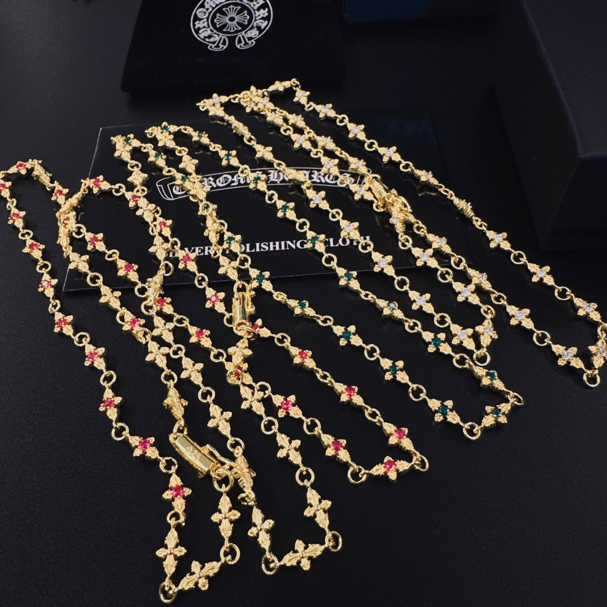 Chrome Hearts Fine Gold-Tone Station Necklace - album image 6