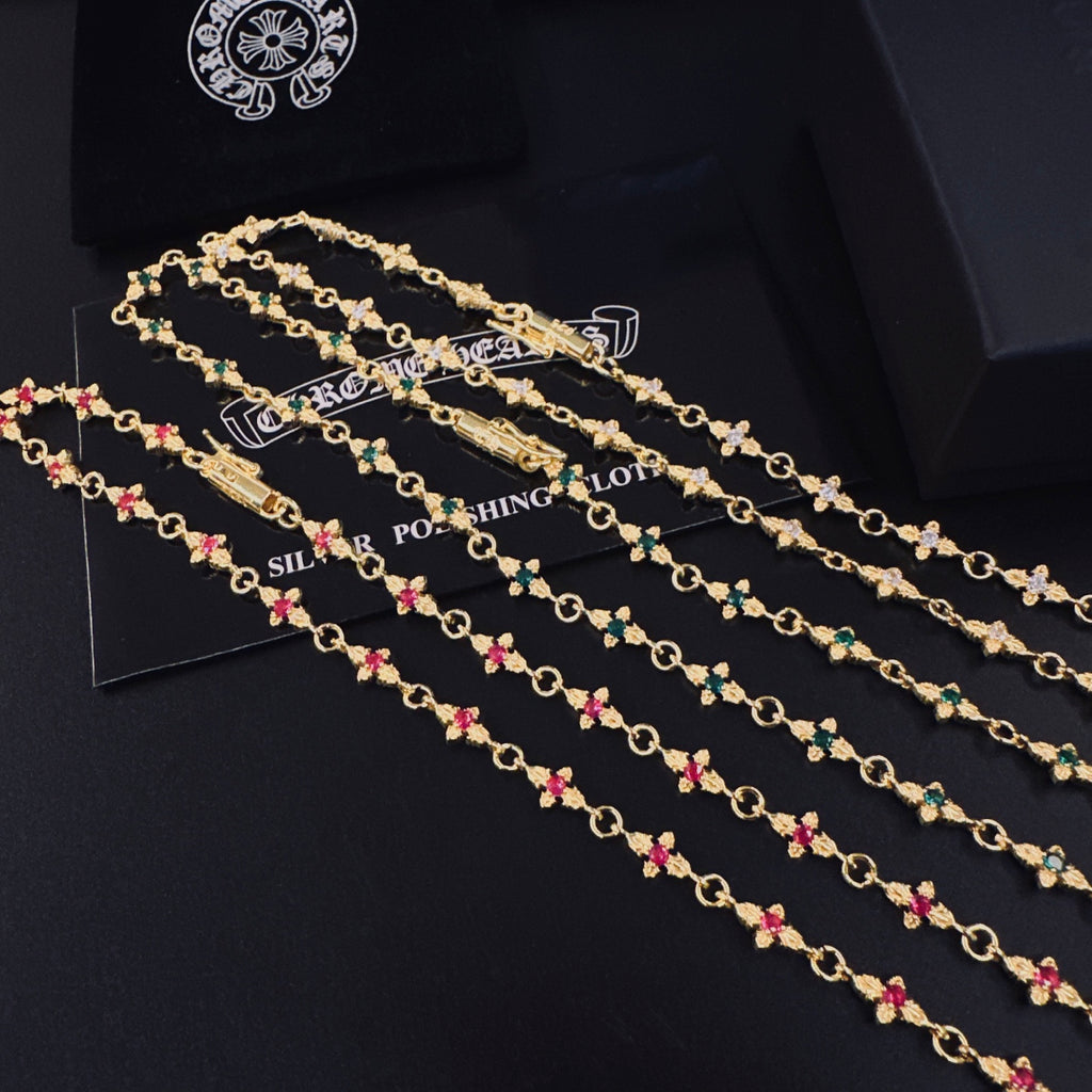 Chrome Hearts Fine Gold-Tone Station Necklace - album image 3
