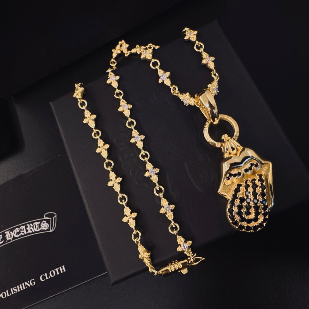 Chrome Hearts Gold-Tone Shell Charm Necklace - album image 7