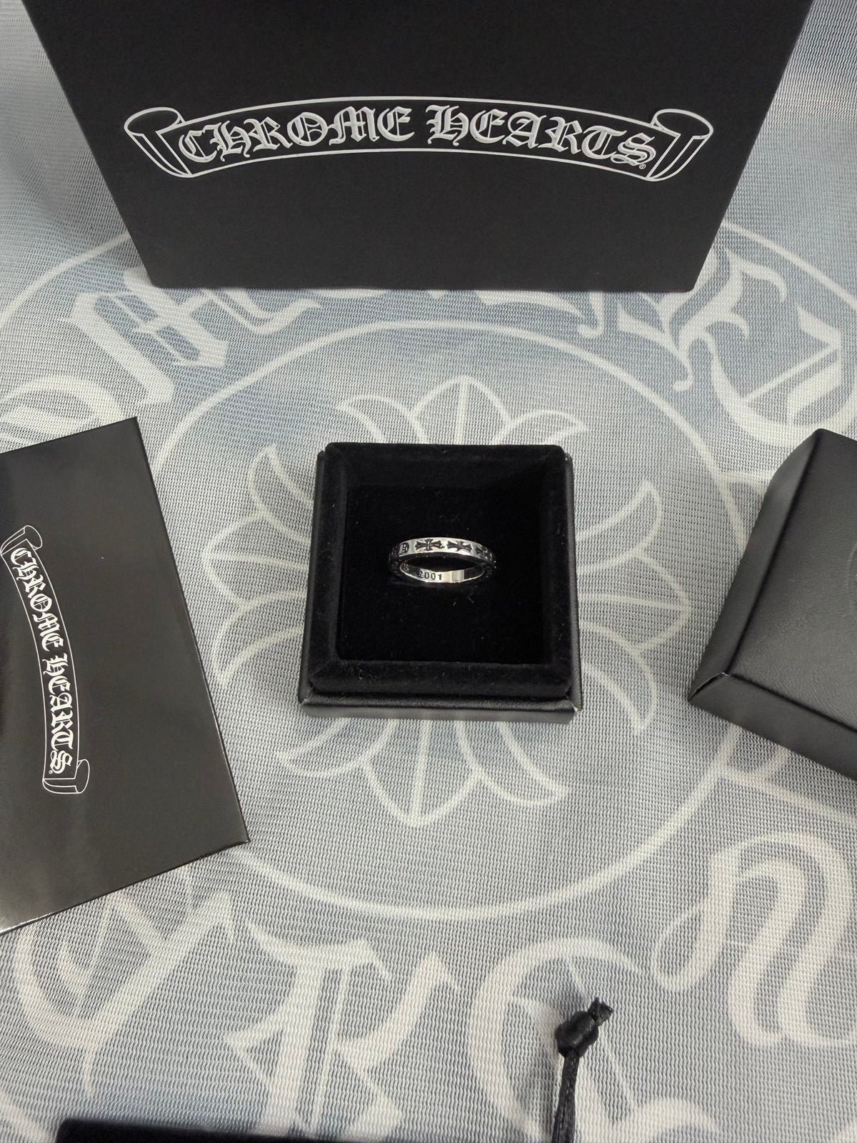 Chrome Hearts Silver-Tone Ornate Ring - album image 3