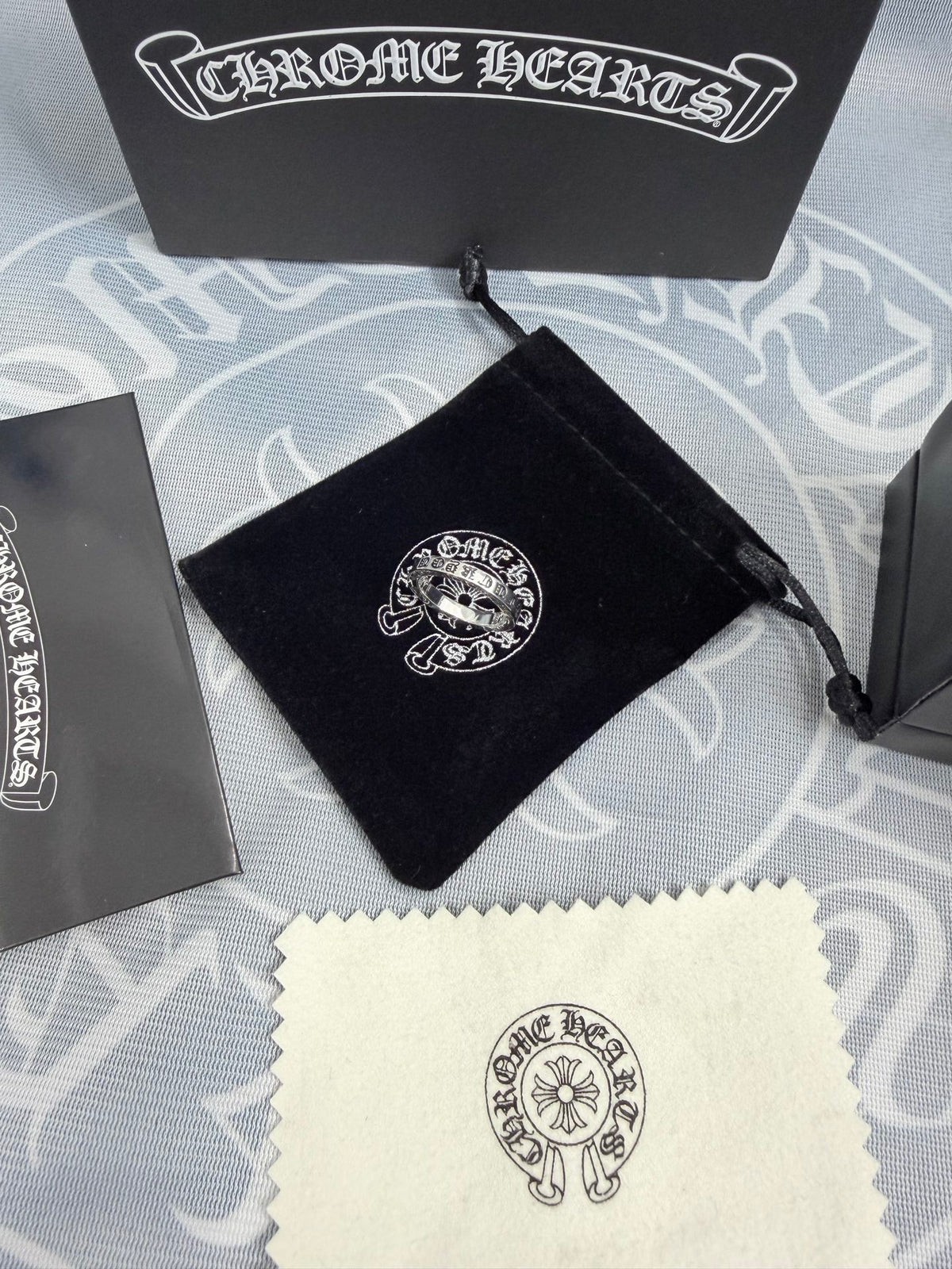 Chrome Hearts Silver-Tone Ornate Ring - album image 5