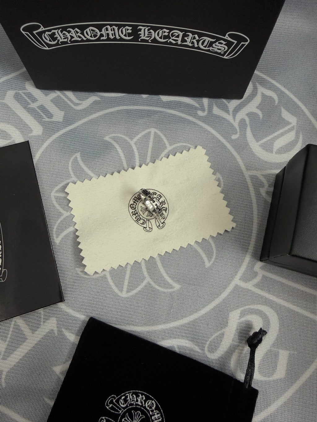 Chrome Hearts Silver-Tone Ornate Ring - album image 2