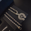 Chrome Hearts Lettered Horseshoe Charm Necklace - album image 1