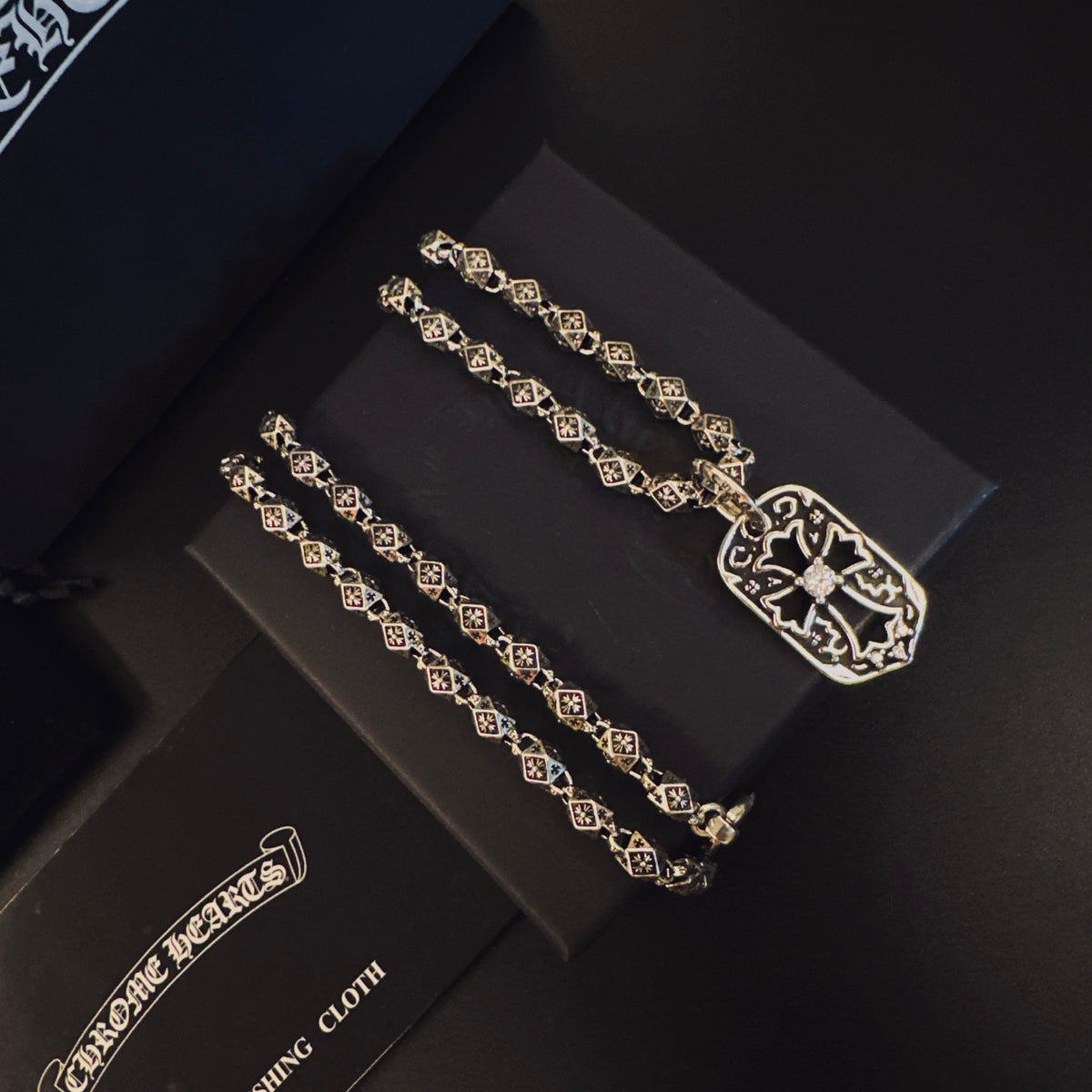 Chrome Hearts Oval Filigree Plaque Necklace - album image 1
