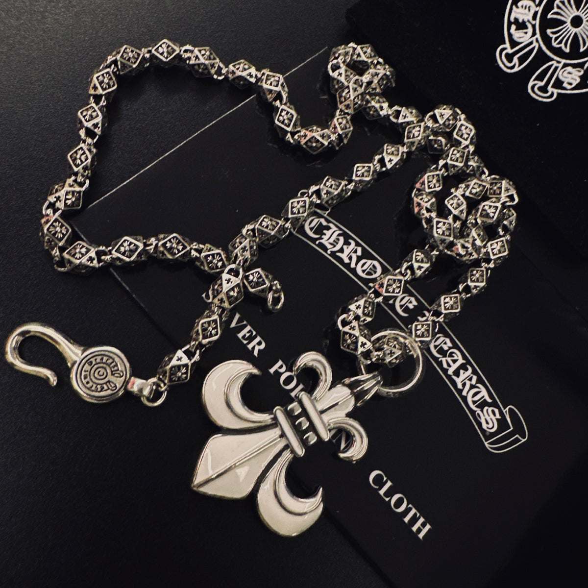 Chrome Hearts Curled Fleur Drop Necklace - album image 5