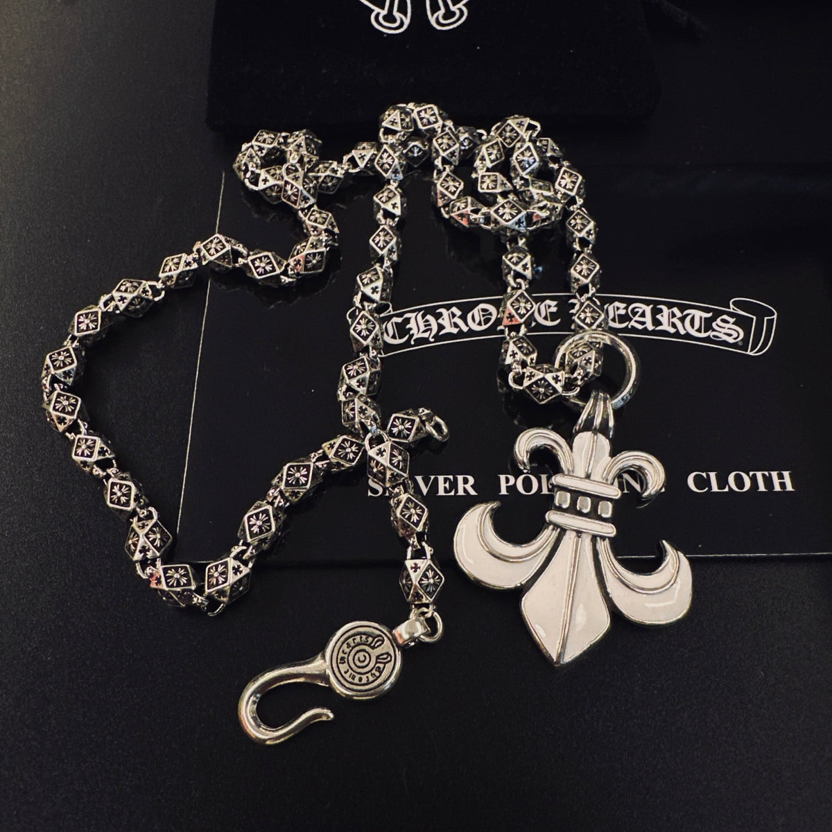 Chrome Hearts Curled Fleur Drop Necklace - album image 7