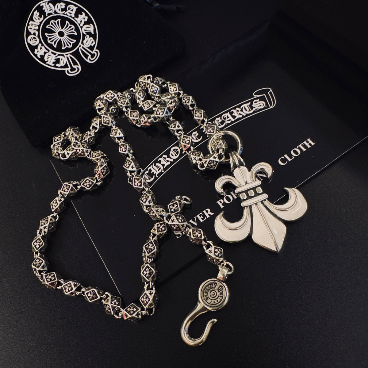 Chrome Hearts Curled Fleur Drop Necklace - album image 2